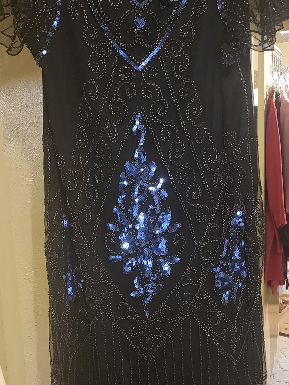 Black Sequin Dress